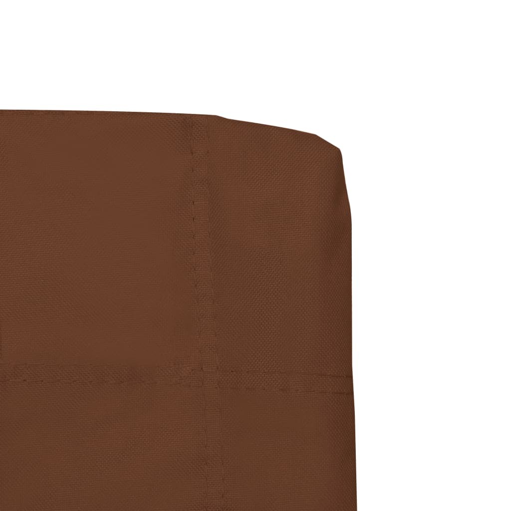 Foldable Camping Chairs 2 pcs Brown